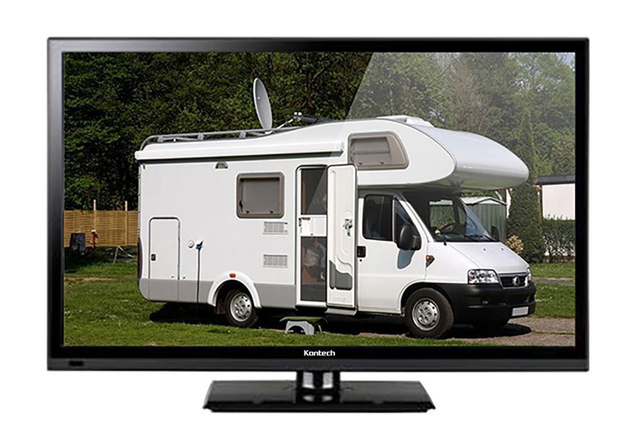 Autocaravanas Caravana Camper Barco 12v 24 Pulgadas 61cm LED Full HD  Digital TV DVB-T2/C/S2 TDT, Cable, Satélite TV. 12V 220V USB PVR &  Reproductor Multimedia, VGA & HDMI Monitor de PC 