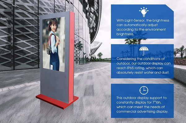 Application features of outdoor customized advertising machine