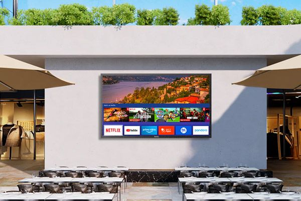 Outdoor TV Garden Entertainment solution