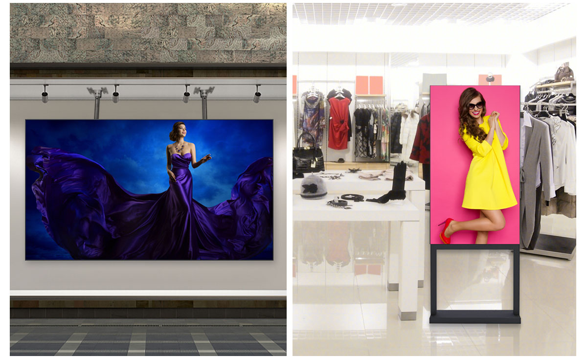 high-brightness window LCD digital signage also has excellent visibility